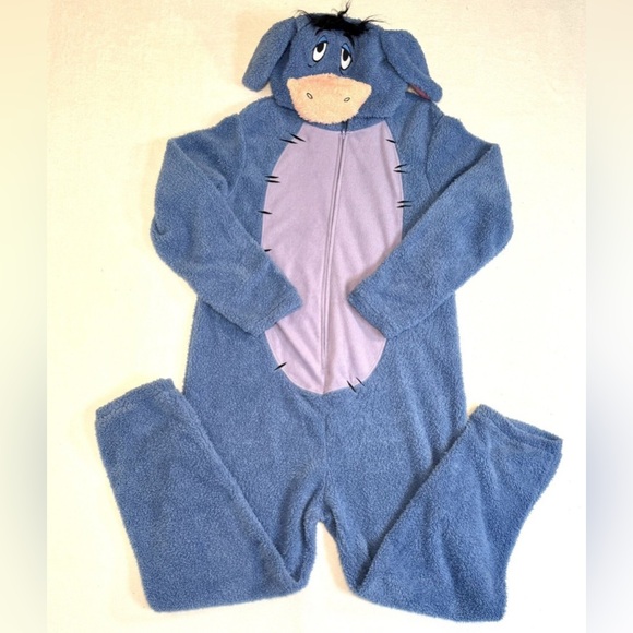 Disney Adult Eeyore Onsie Pajamas PJ size M - Picture 1 of 4
